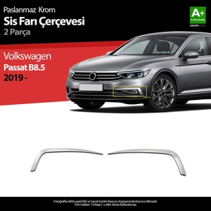 VW Passat B8.5 Krom Sis Farı Çerçevesi 2 Parça 2019 ve Üzeri
