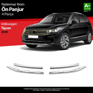 VW Tiguan Krom Ön Panjur 4 Prç. 2020-2024