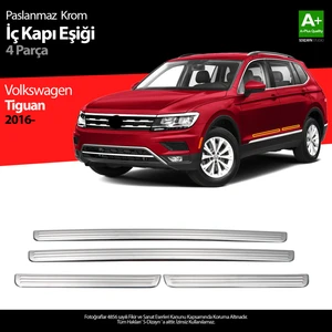 VW Tiguan Krom İç Kapı Eşiği 4 Prç. 2016 Üzeri