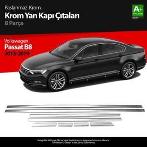 VW Passat B8 Krom Yan Kapı Çıtası 8 Parça 2015 Üzeri