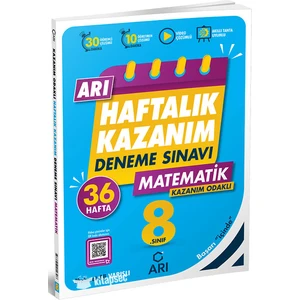 Arı Yayıncılık 8.Sınıf Matematik Haftalık Kazanım Denemeleri