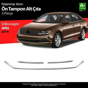 VW Jetta Krom Ön Tampon Çıta 3 Prç. 2014 Üzeri
