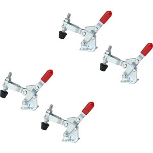 4pcs Dikey Hızlı Açılan Manivelalı Kelepçe 102B - 220 Tutma Kapasitesi W Kauçuk Basınç Ucu (Yurt Dışından)