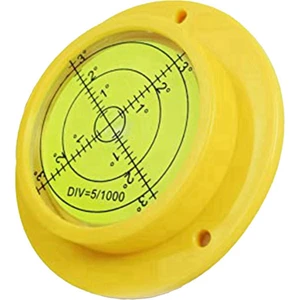 Yuvarlak Kabarcık Seviyesi, 90X17MM Yüksek Hassasiyetli Dairesel Su Terazisi, 3 Montaj Delikli, Ölçüm Aleti Aracı (Yurt Dışından)