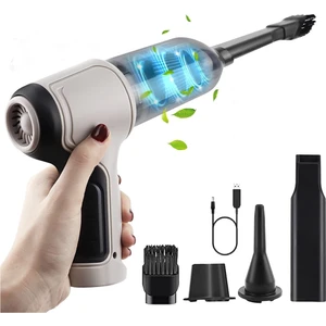 3-In-1 Bilgisayar Vakum Hava Üfleyici El Taşınabilir Hava Duster Şarj Edilebilir Araba Elektrikli Süpürge Siklonik Emme (Yurt Dışından)