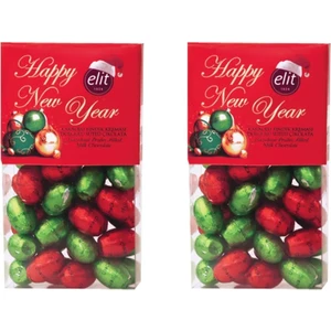 Elit Çikolata Chocoeggy Yılbaşı Yumurta Çikolata 225 gr 2’li Set
