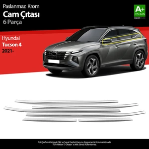 Hyundai Tucson 4 Krom Cam Çıtası 6 Prç. 2020 Üzeri