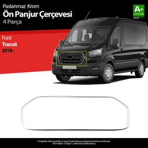 Ford Transit Krom Ön Panjur Çerçevesi 4 Prç. 2018 ve Üzeri