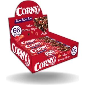 Tahıl Bar Kakao ve Kırmızı Meyve 17 gr x 12 Adet