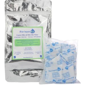 5 G x 25 Adet Silikajel Nem Alıcı Paket (Nonwoven, Metalize Doypack Ambalajda)