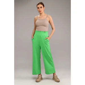 Fancy Kadın Beli Lastikli Oversize Bol Paça Basic Pantolon