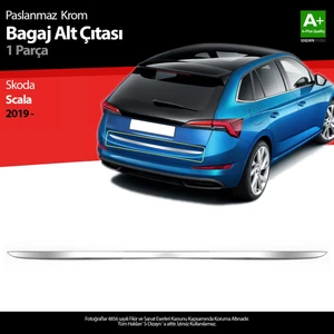 Skoda Scala Krom Bagaj Alt Çıtası 2019-2023 A+ Kalite
