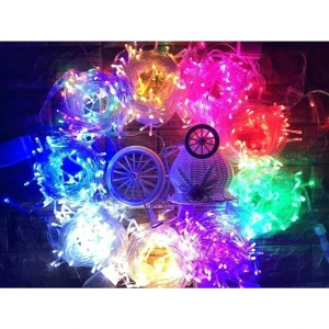 100'LÜK Renkli Adaptörlü Rgb LED Işık 6.5 Metre