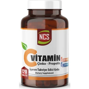 Vitamin C 1000 Mg Çinko Propolis 120 Tablets + Hap Kutusu