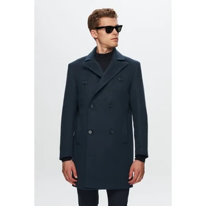 D'S Damat Regular Fit Petrol Düz Palto 1HF08IR350069