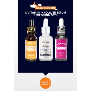 C Vitamini Serum + Kolajen Serum + Leke Serum Seti