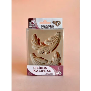 HOBİ MARKET ART Smarta Silicone Moulds Silikon Epoksi ve Polimer Kil Kalıbı Mıd-Century Applıque