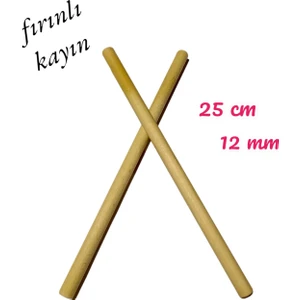 Ritim Çubuğu 5 Çift Pürüzsüz 25 cm 12 mm