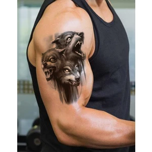 BP Tattoo Cerberus 3 Başlı Köpek Geçici Dövme