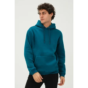 Rejt Nine Unisex Kapüşonlu Kanguru Cep Regular/Standart Fit 3 Iplik Şardonlu Sweatshirt