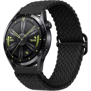 Amazfit Bip Uyumlu Ayarlanabilir Tokalı Örgü Kordon Siyah