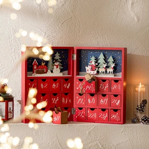 Render Yılbaşı Hediye Ağacı Kutusu Kırmızı