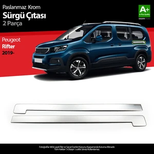 Peugeot Rifter Krom Sürgülü Kapı Çıtası 2019 Üzeri