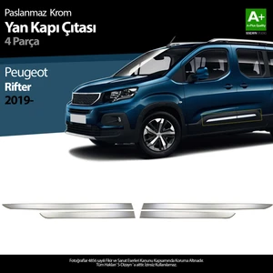 Peugeot Rifter Krom Yan Kapı Çıtası 4 Parça 2019 ve Üzeri