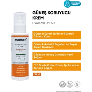 Yüksek Koruyucu Nemlendirici Spf50 Uva Uvb Leke Bırakmayan Güneş Kremi 100 ml