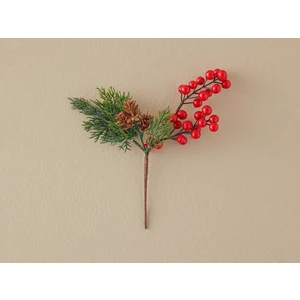 English Home Yılbaşı Kokina Pinecone Tek Dal Yapay Çiçek Kırmızı