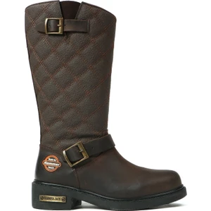 Hammer Jack Hakiki Deri Kahve  Kadın Çizme 102 15980-Z