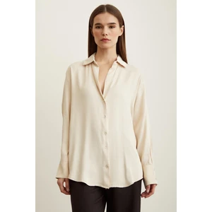 Never More Saten Gömlek