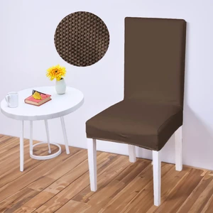 Likralı Sandalye kılıfı Esnek Streçli Lastıklı Sandalye Örtüsü Balpetek Sandalye koruyucu (1adet) koyukahve