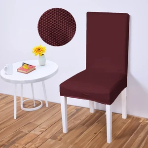 Likralı Sandalye kılıfı Esnek Streçli Lastıklı Sandalye Örtüsü Balpetek Sandalye koruyucu (1adet) bordo
