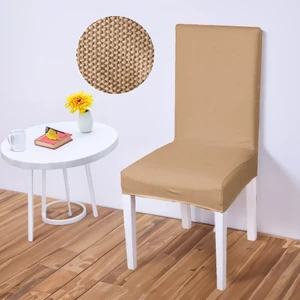Likralı Sandalye kılıfı Esnek Streçli Lastıklı Sandalye Örtüsü Balpetek Sandalye koruyucu (1adet) kahve