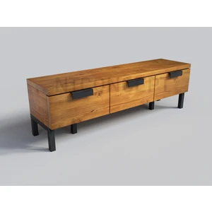 Ntconcept Uni Doğal Ahşap Çekmeceli Tv Standı - (Genişlik 180CM)