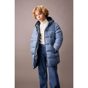 Erkek Çocuk Su İtici Kapüşonlu Şişme Mont Kaban A2258A823WN