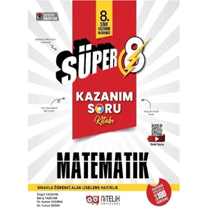 Nitelik Yayınları 8. Sınıf Süper Kazanım Matematik Soru Kitabı