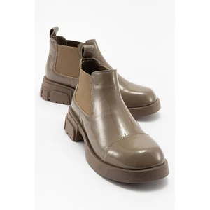 Cafune Koyu Bej Rugan Kadın Bot