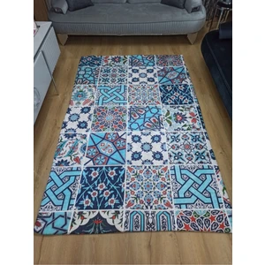 Espical Home Ipek Kadife Kumaştan Lastikli Halı Örtüsü