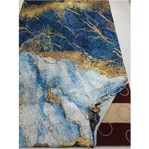 Espical Home Ipek Kadife Kumaştan Lastikli Halı Örtüsü