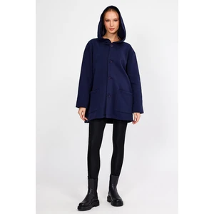 Alexander Gardi Alexandergardı Kapüşonlu Içi Şardonlu Oversize Hırka (E23-607 03)