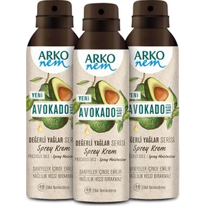 Nem Değerli Yağlar Avokado Sprey Krem 150 ml (3 Adet)