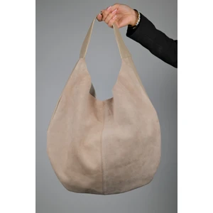 Puja Bej Cilt Bej Süet Kadın Omuz Çantası