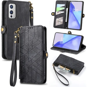 Yihang Boutique Oneplus 9 Cüzdan Kılıf Kelebek Kabartmalı Pu Deri Kickstand Kart Yuvaları Flip Folyo Kapak (Yurt Dışından)