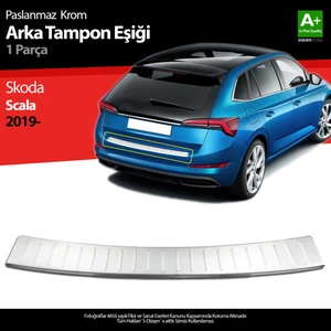 Skoda Scala Krom Arka Tampon Eşiği 2019 Üzeri