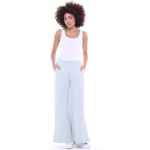 Kadın Bol Paça Cepli Oversize Fit Pantolon Su Yeşili