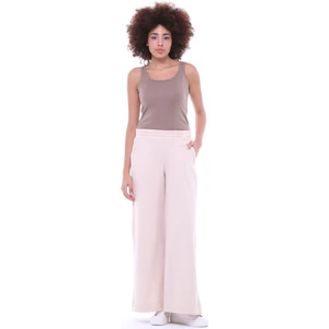 Kadın Oversize Bol Paçalı Pantolon Bej