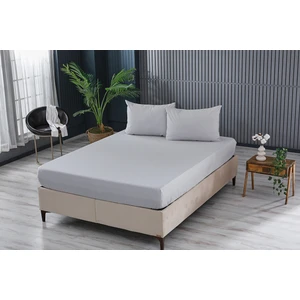 Doqu Home Colourful Fitted Çarşaf Çift Kişilik - Gri