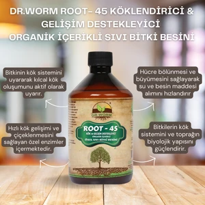 Dr. Worm  Root- 45 Köklendirici & Gelişim Destekleyici Organik Içerikli Sıvı Bitki Besini 500 ml